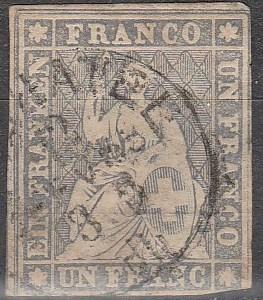 Switzerland #30 Fine Used CV $1000.00 (D1814)