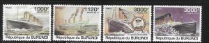 Burundi 2011 Titanic Ship MNH A2605