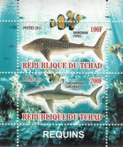 Chad 2011 Marine Life Whale Shark Sealife Animal Fishes MNH