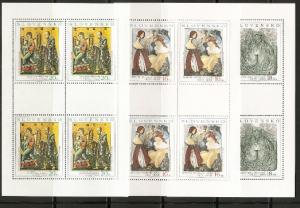 Slovakia 389-91 2001 Art m/s NH