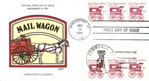 #1903 Mail Wagon 1880s PNC Collins FDC