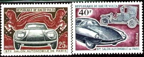 Citroen, Paris Atuomobile Salon, Burkina Faso SC#231-232 MNH set