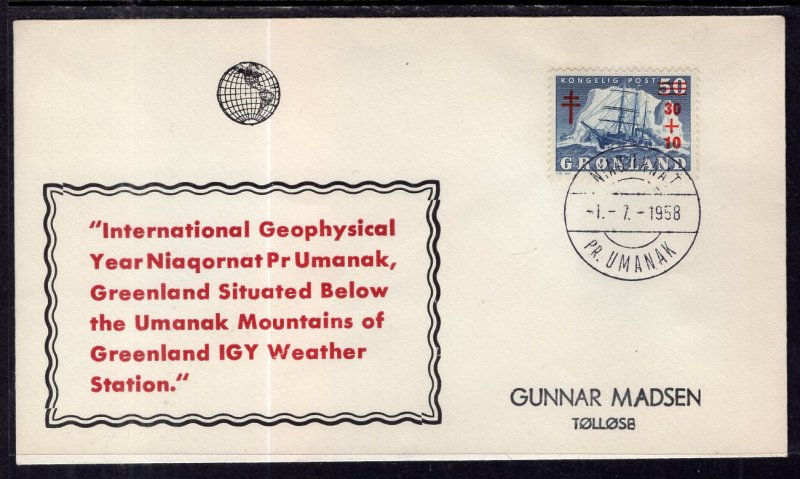 Greenland Geophysical Year 1958 Cover