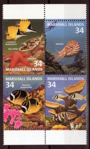 ZAYIX Marshall Islands 782 MNH Marine Life Fish Coral 100323S183M