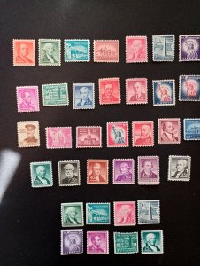 Sc#1030-1053, 1054-1059A, 1214 MNH Complete Liberty Set 1954-1968