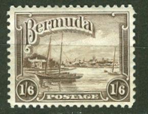 Bermuda # 114  George V - 1sh6d. value (1)  VF Unused LH