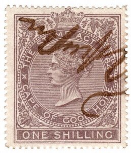 (I.B) Cape of Good Hope Revenue : Stamp Duty 1/- (1865)