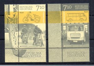 CROATIA - 2013 - EUROPA - POSTAL VEHICLES -