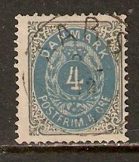 Denmark    #26  used  (1875)  c.v. $0.50
