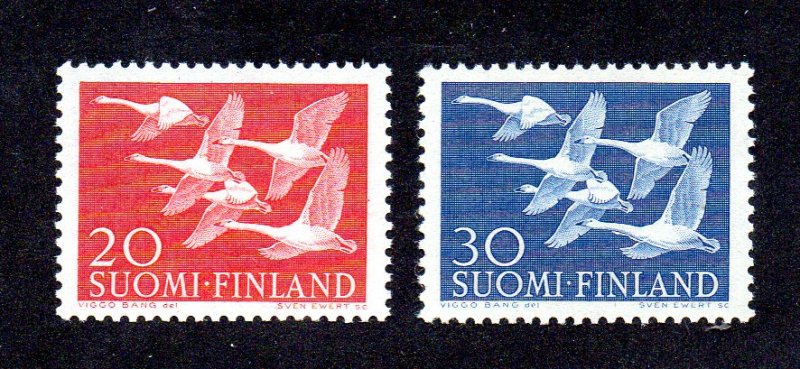 Finland 343-344 MNH cv $10.25 Birds