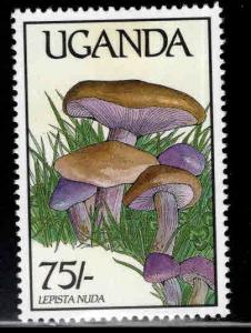 Uganda   Scott 666 MNH** Mushroom stamp