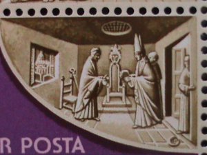 HUNGARY1982 SC#2774a FAMOUS ARTS PAINTING IN CHAPEL-VATICAN- MNH STRIPS-VF