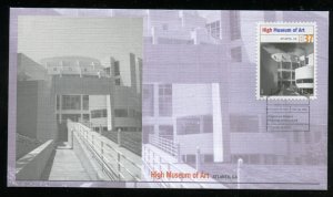 US 3910j Architecture High Museum of Art UA Fleetwood cachet FDC