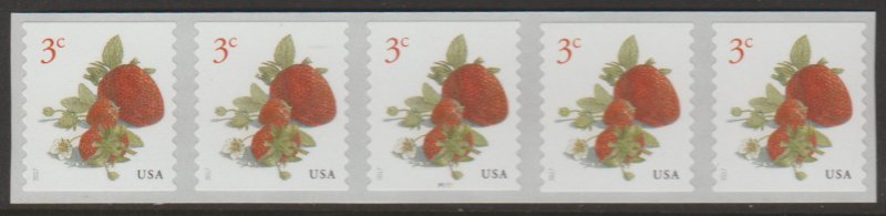 #5201, PNC-5 (P1111) W/Bk#7720,  Strawberries  MNH. (3 cent)