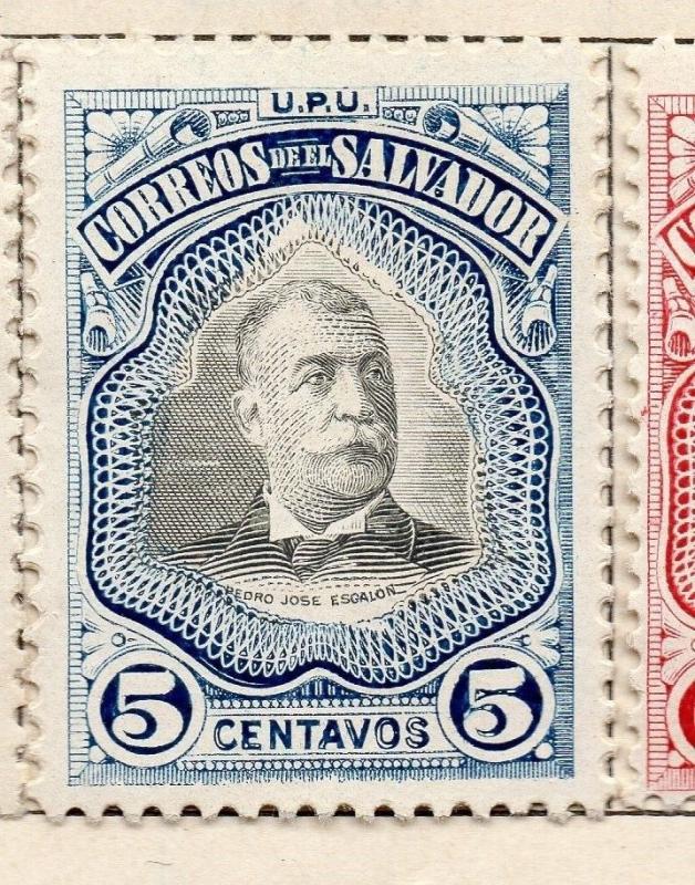 Salvador 1906 Issue Fine Mint Hinged 5c. 141480