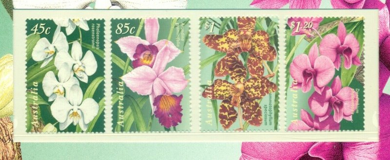 Australia - Sc# 1660-4. 1998 Orchids. MNH. $5.70.