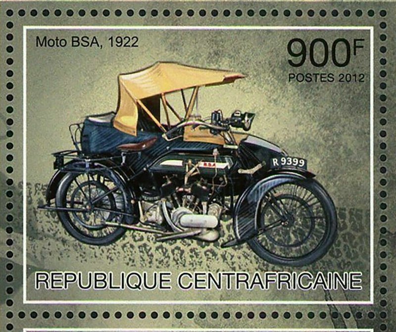 Motorcycles Stamp Moto DKW Moto Roper Steam BSA NSU Sportmax S/S MNH #3832-3835