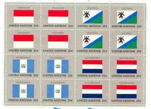 United Nations (NY) 1989 Flags of Member Nations #10 shee...