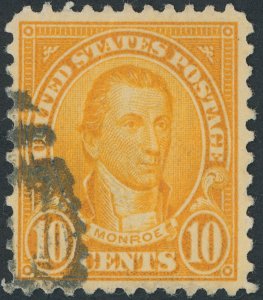 US 642 10 cent Monroe; Used; NG; Duplex cancel -- See details and scans