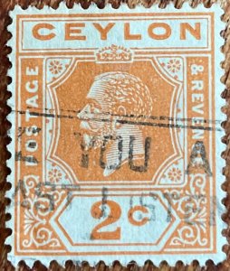 Ceylon #226 Used Single King Edward VII L21