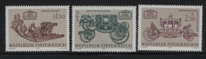 AUSTRIA, 934-936, MNH, 1972, RACING SLEIGH, CORONATION IANDSU, IMPERIAL STATE CO