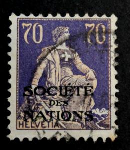 Switzerland #2O24 Used 1925 Overprint