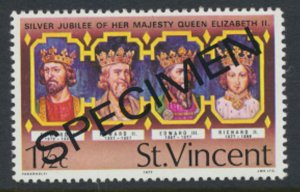 St Vincent  Sc# 485 MNH QE II Silver Jubilee OPT SPECIMEN see details & scan