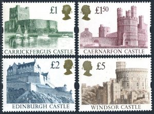 Great Britain 1445-1448, MNH. Michel 1396-III-1399-III.. Castles 1997.