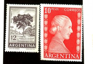 ARGENTINA 616 697A MINT FVF OG 616 LH 697 NH Cat $17