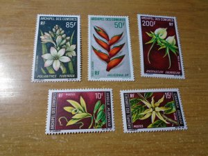 Flowers :  Comoro  #  C26-28  MNH