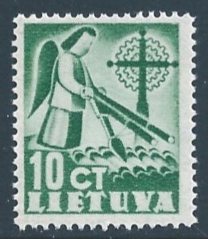 Lithuania #318 NH 10c Angel