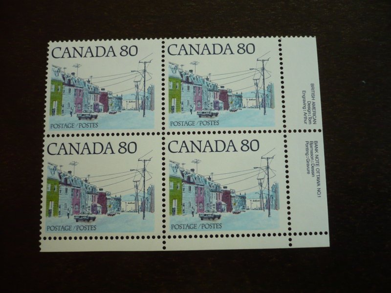 Stamps - Canada - Scott# 725 - MNH Plate Block 1 - LR Block of 4 Stamps