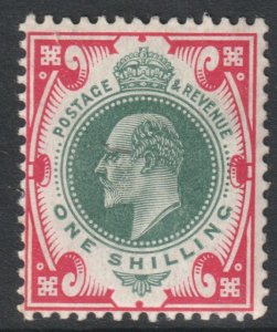 GB Scott 138 - SG314, 1902 Edward VII 1/- MH*