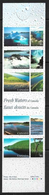 2000 Canada Booklet 229 with complete Sc1855 pane of 5 MNH