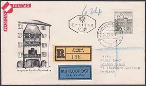 AUSTRIA 1960 commem FDC - 5s50 Feldkirch...................................A2637