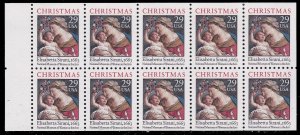 US 2871a, MNH Booklet Pane of 10 - Christmas 1994
