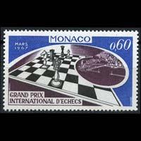 MONACO 1967 - Scott# 664 Chess Set of 1 NH