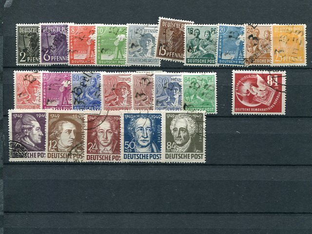 Germany Soviet Occupation lot    Mint and Used F-VF -  Lakeshore Philatelics