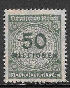 Germany 289: 50mil m 1923 definitive, unused, NG, VF