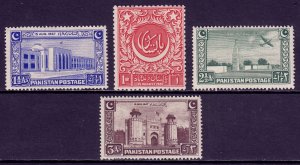 Pakistan - Scott #20-23 - MH - Lt. crease #23, a few short perfs - SCV $5.00