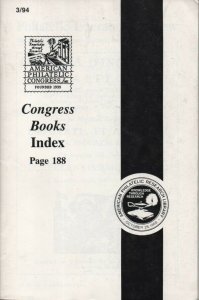 Philatelic Literature review  - Congress Books Index Page 188