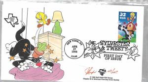 US  3204    SYLVESTER & TWEETY BIRD , FDC PUGH CACETS,  53 OF 127