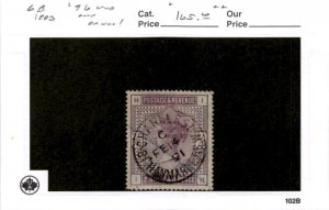 Great Britain, Postage Stamp, #96 SON Cancel Used, 1883 Queen Victoria (AB)