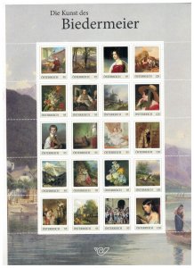 Austria 2024 MNH Stamps Mini Sheet Biedermeier Art Paintings