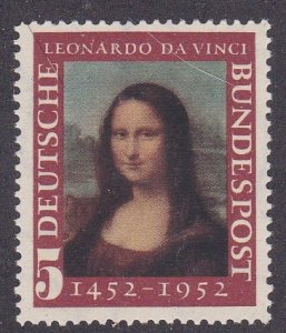 Germany # 687, Painting - Mona Lisa, NH, 1/2 Cat.