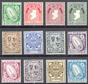 Ireland Sc# 106-117 MH 1940-1942 Definitives