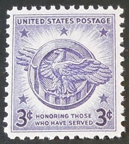 1946 3c Veterans of World War II Scott 940 Mint NH