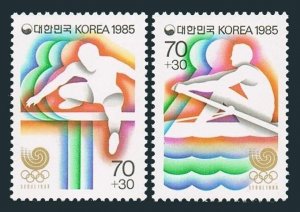 Korea South B21-B22,B22a,MNH. Olympics Seoul-1988.Track & field,Rowing.