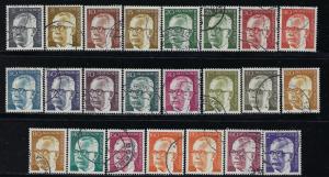 Germany Berlin Scott # 9N284 - 9N301, used, cpl. set