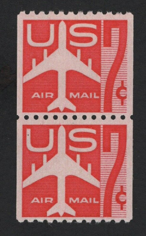United States MINT Scott Number C61 COIL PAIR MNH  F-VF #V2  -  BARNEYS